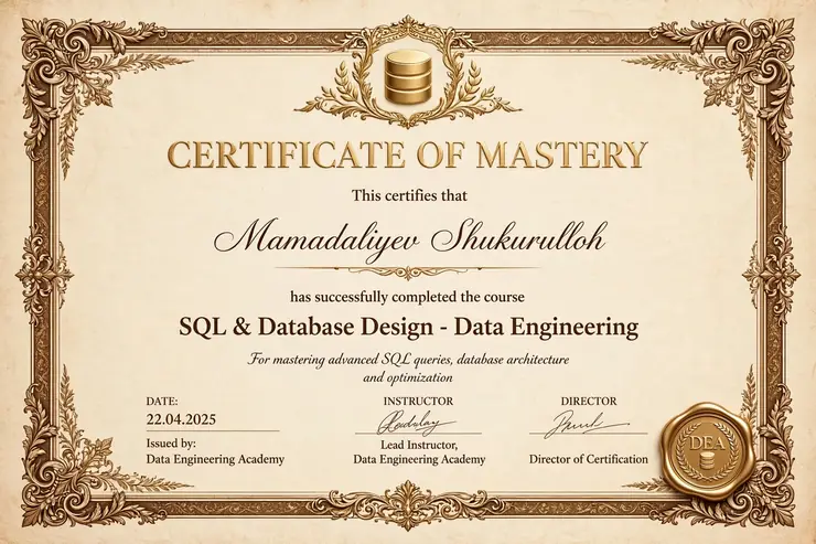 SQL & Database Design - Data Engineering